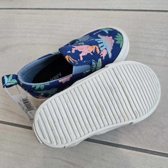 NWT Old Navy Dinosaur Toddler Slip On Canvas Sneakers Casual Shoes - Picture 7 of 10